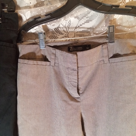 Ny&c 7th Avenue Pair of Suiting Collection Women's 6 Stretch Straight Leg Pts - Picture 2 of 3